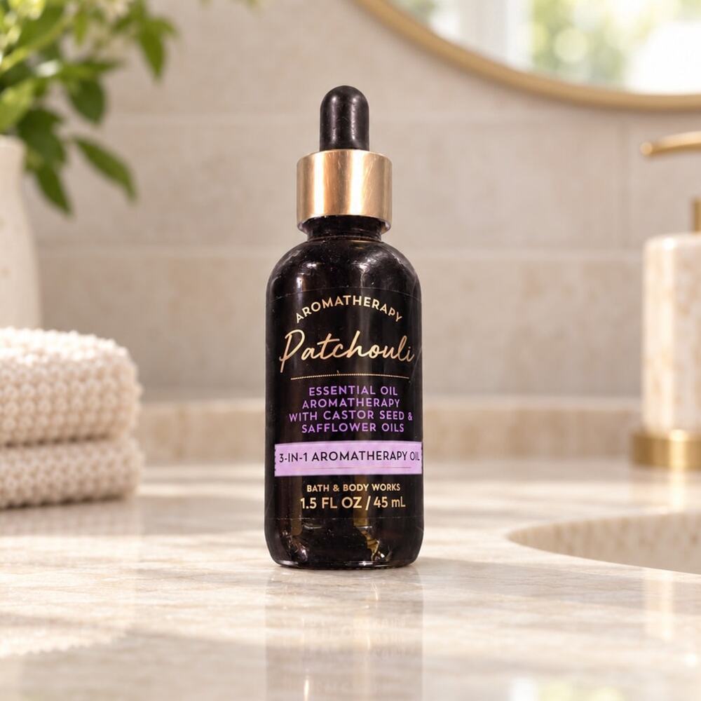 NEW Bath & Body Works Patchouli 3-1 Aromatherapy Essential Oil Care Skin Balance